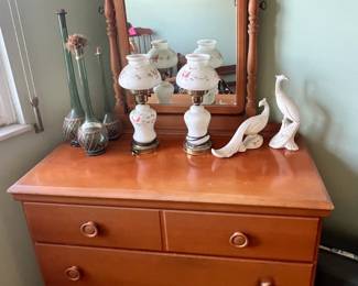 Dresser with mirror