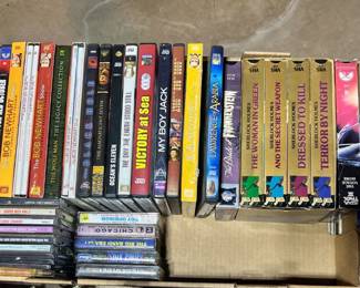 Various DVDs and VHS