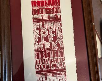 Punk Rock Flea Market Basement Transmissions 2015 Numbered Lithograph