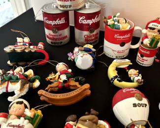 Collectibles - Campbells Soup Christmas Ornaments and Decor