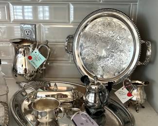 Sterling Silver and Silver Plate by: Wallace, Wilton Armetale, W.M.Rogers, Reed & Barton, and more...