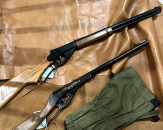 Vinatage Daisy Red Rider BB guns - Leather Material Remnant