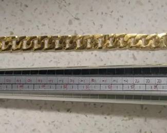 WST112 (2) Men's or Women's "24K & 14K" GOLD Bracelets Up For Auction! Details in the Description.
