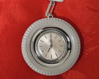 WST096 Unused Vintage "Bucherer" Swiss Made Automatic Pocket Watch in Perfect Condition.