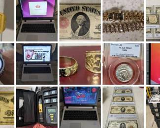 WAIMALU STORAGE TREASURES 2 CTBids Online Auction • Bidding Ends 10/23/25 • Pickup 10/25/25 It's Locker Mania! So many awesome lots including collectible coins and bills, fine gold jewelry and gems, computers, laptops, devices, video games and systems, tools and tool cabinets, electronics, household goods, mystery lots, cosmetics, security equipment, art, the contents of an entire locker and so much more! What will you find?