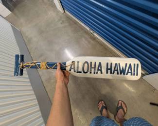 WST070 Hawaiian Wood Paddles up for Auction! Bid to Win. See Pictures in the Description.