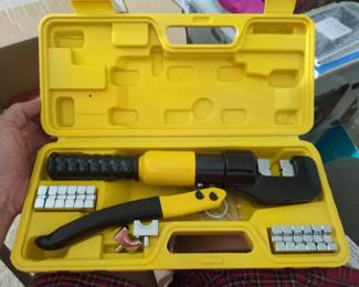 WST016 Unused "Pneumatic Wire Crimper Set" & "Gerber Networking Tool".