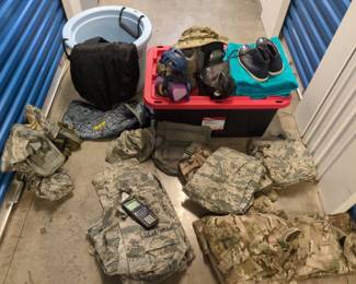 WST061 US Military Gear and Accessories. Up for Auction!