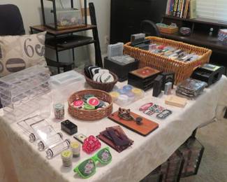 Poker items, playing cards, telegraph key