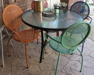 Patio table and chairs