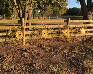 4 Hay rakes available.