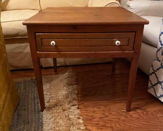 Wood side table