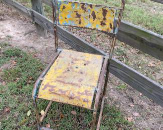 Vintage metal chair
