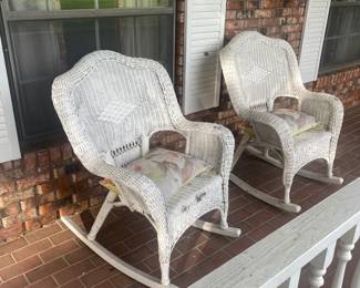 Wicker rockers.