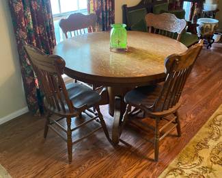 Oak dining set