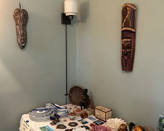 Smalls from travel and African masks