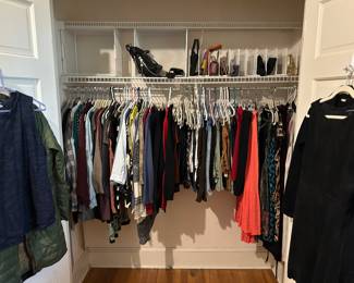 Women’s clothing - small and medium; purses and bags