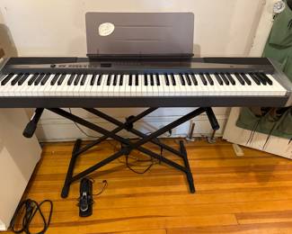 Casio keyboard with stand