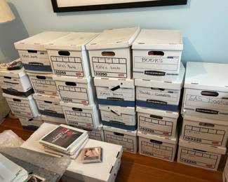 Still unpacking books