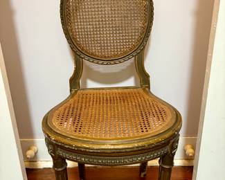 Antique cane chair