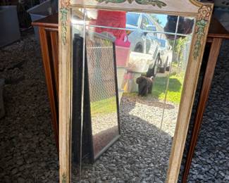 Antique bevelled mirror