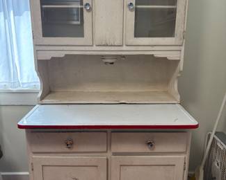 Antique flour hutch