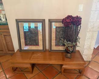 Solid wood coffee table or put it at the foot of your bed.,