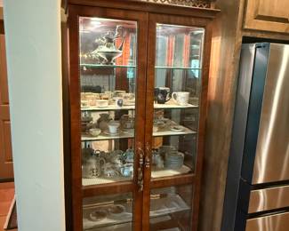 Gorgeous lighted China cabinet. Perfect condition.