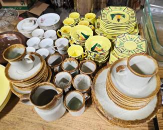 McCoy, Quimper Soleil Yellow Dish Ware