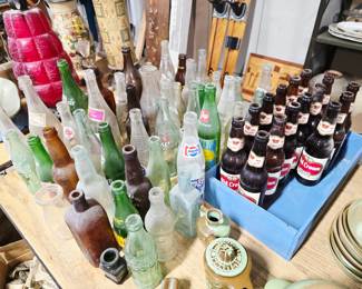 Beer & Pop Bottles including Old Crown & Centlivre