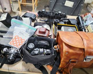 Misc Cameras, bags, and lenses
