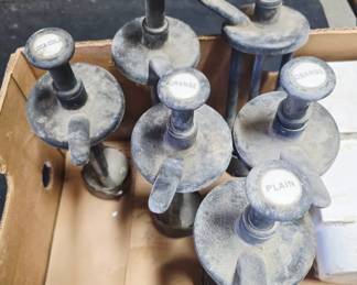 Soda Fountain Pumps - Coca Cola, Orange, Chocolate, & Root Beer.