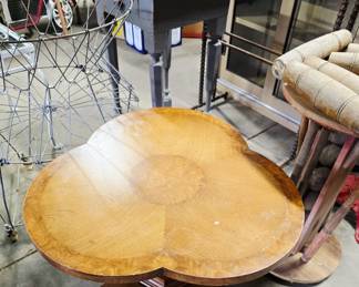 Burl edged table