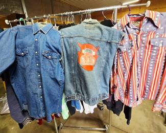 Vintage Wrangler Pearl Snap Shirt, Wrangler Vest, Americana button down. 