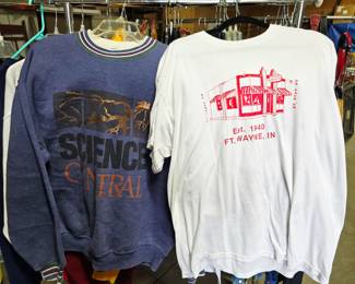 Vintage Science Central Sweatshirt and Powers Hamburgers T Shirt