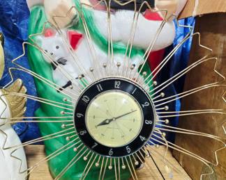 MCM GE Sunburst Clock