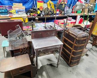 Trunk, Floor Lamps, Misc 