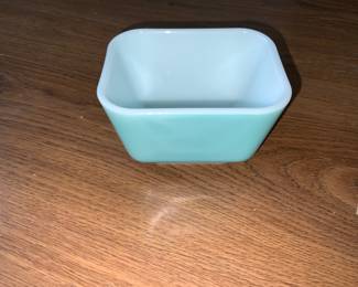 Vintage 1950's Turquoise Refrigerator Dish 
