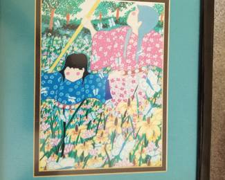 Native American Artist - Virginia Stroud - Signed Print - Vintage 1990's