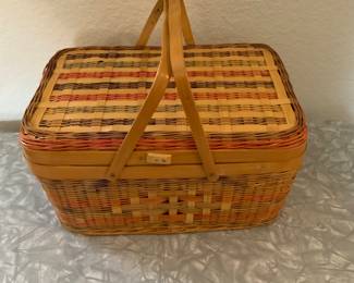 Vintage Picnic Or Sewing Basket