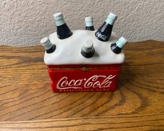 Vintage Coca-Cola Hinged Ceramic Trinket Box