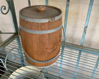 Vintage Decorative Wood Barrel