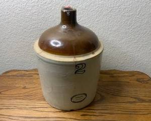 Vintage Western Stoneware 2-Gallon Jug