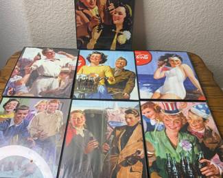 Vintage Framed Coca-Cola Prints