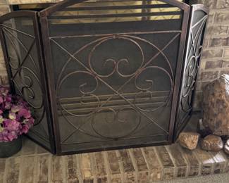 3-Paneled Fireplace Screen