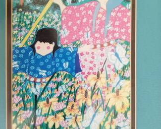 Native American Artist - Virginia Stroud - Signed Print - Vintage 1990's