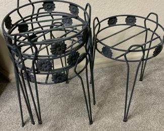 Vintage Metal Sunflower Plant Stands