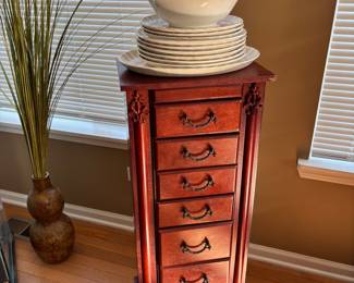 Jewelry Cabinet, China/Cake Plate