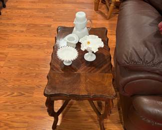 Vintage Inlaid End Table