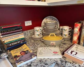 Cookbooks, Dishware for 8